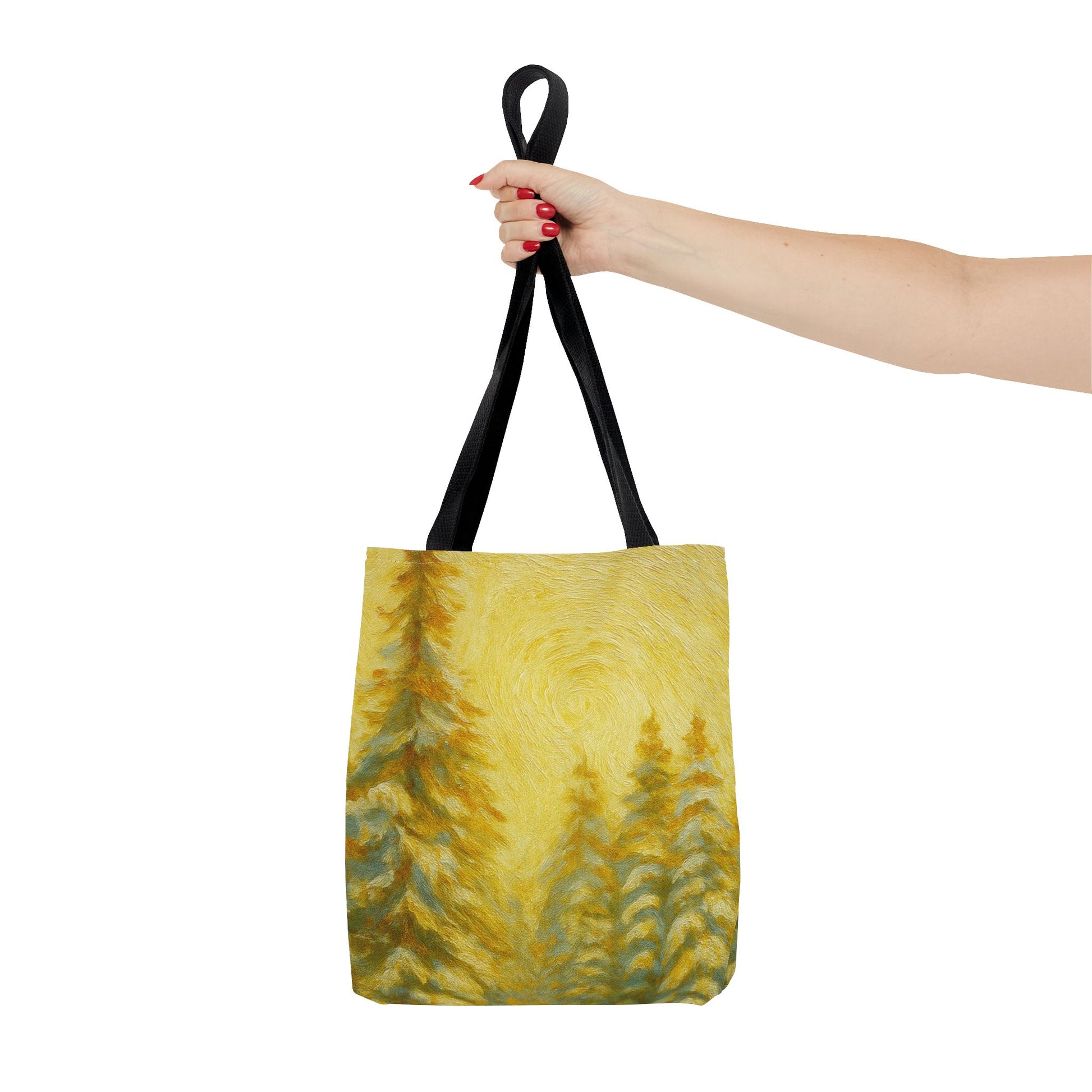 Eco-friendly canvas tote bag with abstract artistic design, perfect for beach or casual outings, by Printify.