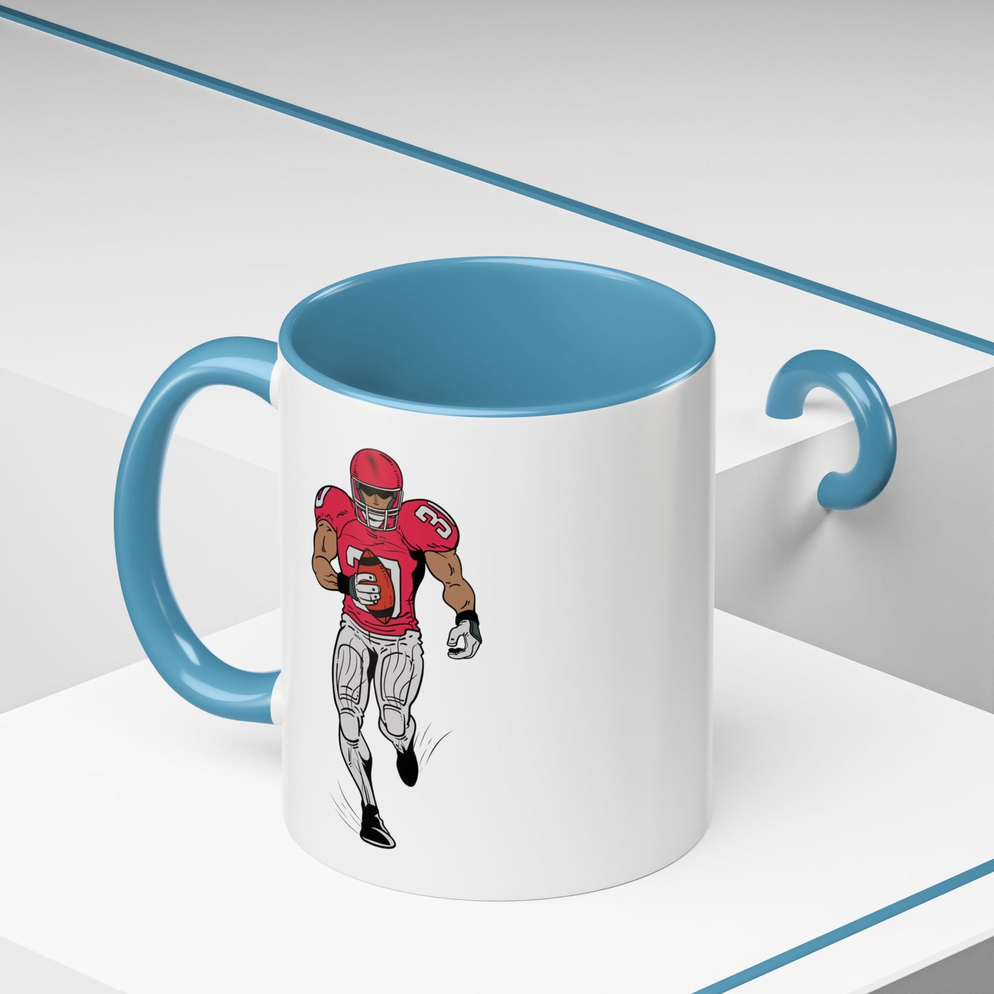 Football Player Coffee Mug, Sports Fan Gift, Motivational Coffee Cup, Game Day Mug, Unique Sports Merchandise