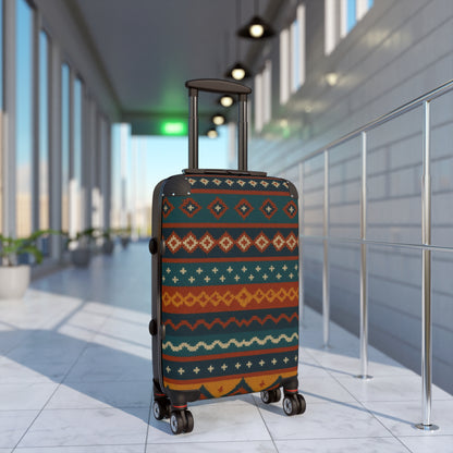 Southwestern Pattern Carry-On Suitcase — Boho Tribal Travel Luggage