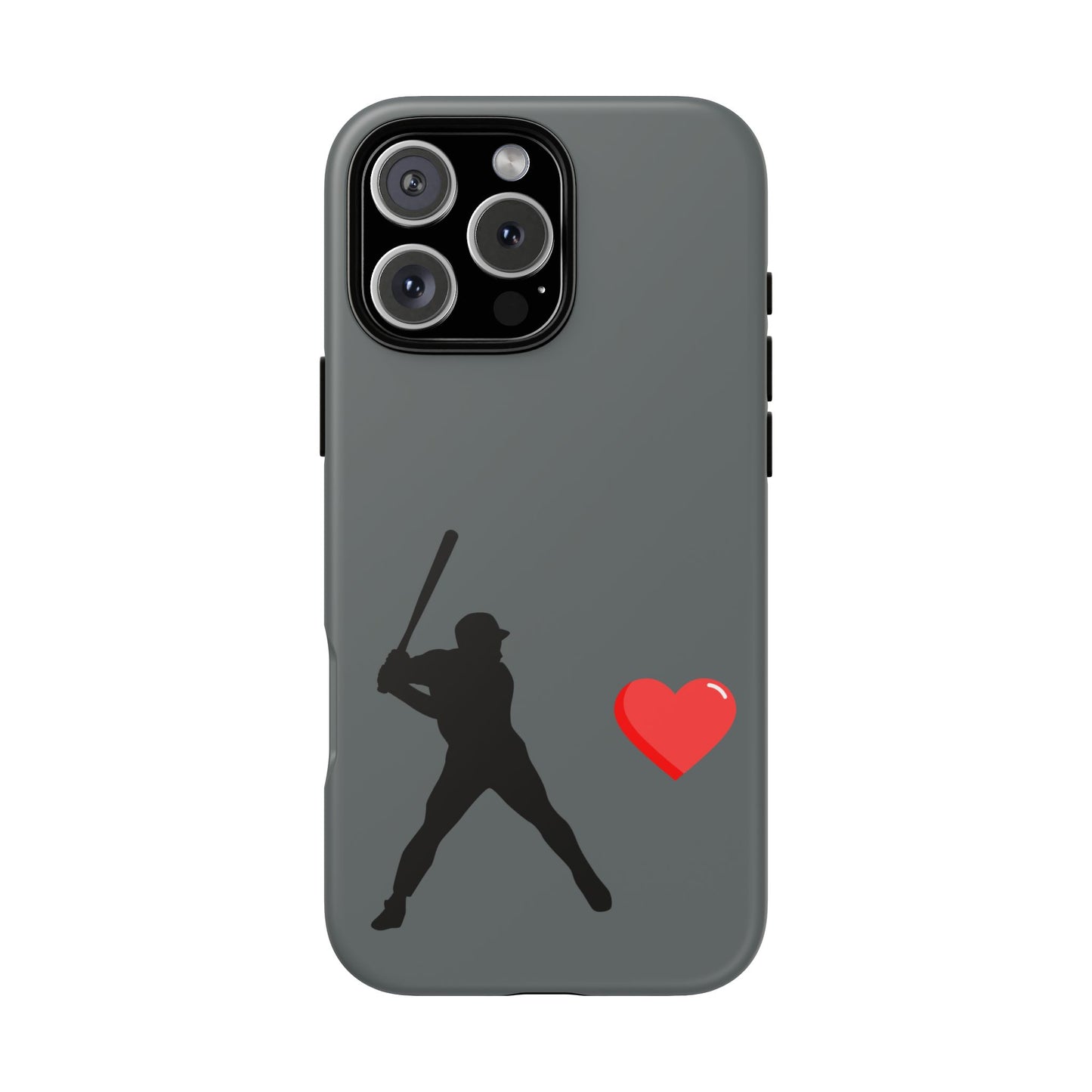 Printify Baseball Love phone case showing a sporty design, durable protective cover for sports fans and baseball lovers.