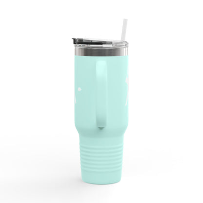 Baseball-Themed Insulated Travel Mug, Perfect for Fans & Athletes, Gift for Sports Lovers, 40oz Drinkware for Home & Road - TRV