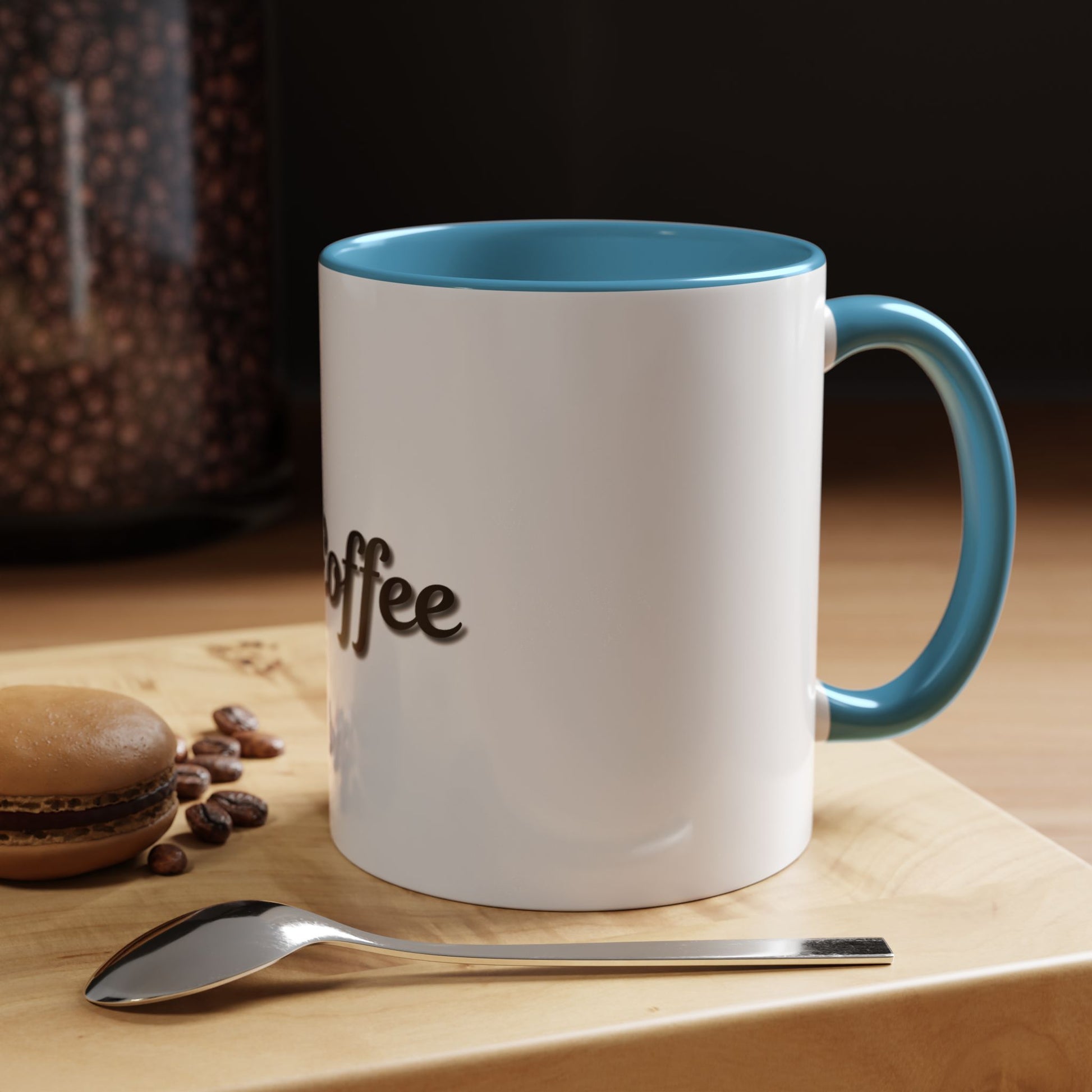 Personalized My Coffee Accent Mug - 11oz & 15oz Coffee Cups for Coffee Lovers - TRV
