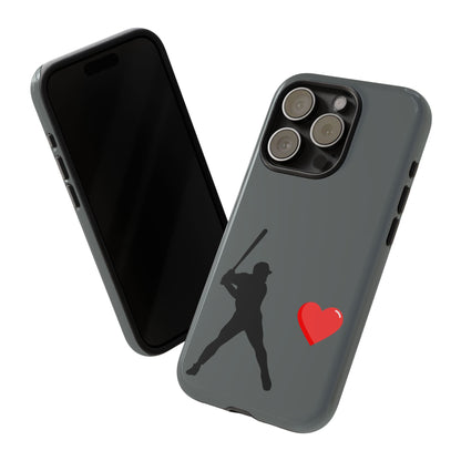Printify baseball love phone case featuring sports-themed design, durable case for sports fans, ideal for Father's Day gift.
