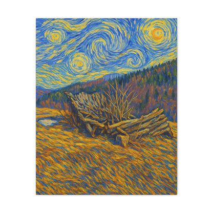 Artistic Van Gogh Style Canvas Wall Art, Nature Inspired Decor, Home Aesthetic, Gift for Art Lovers, Gallery Wall Piece, Living Room Decor, [...] - TRV