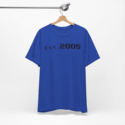 Est. 2005 Unisex Tee, Vintage T-Shirt, Custom Year Shirt, Birthday Gift, Casual Wear