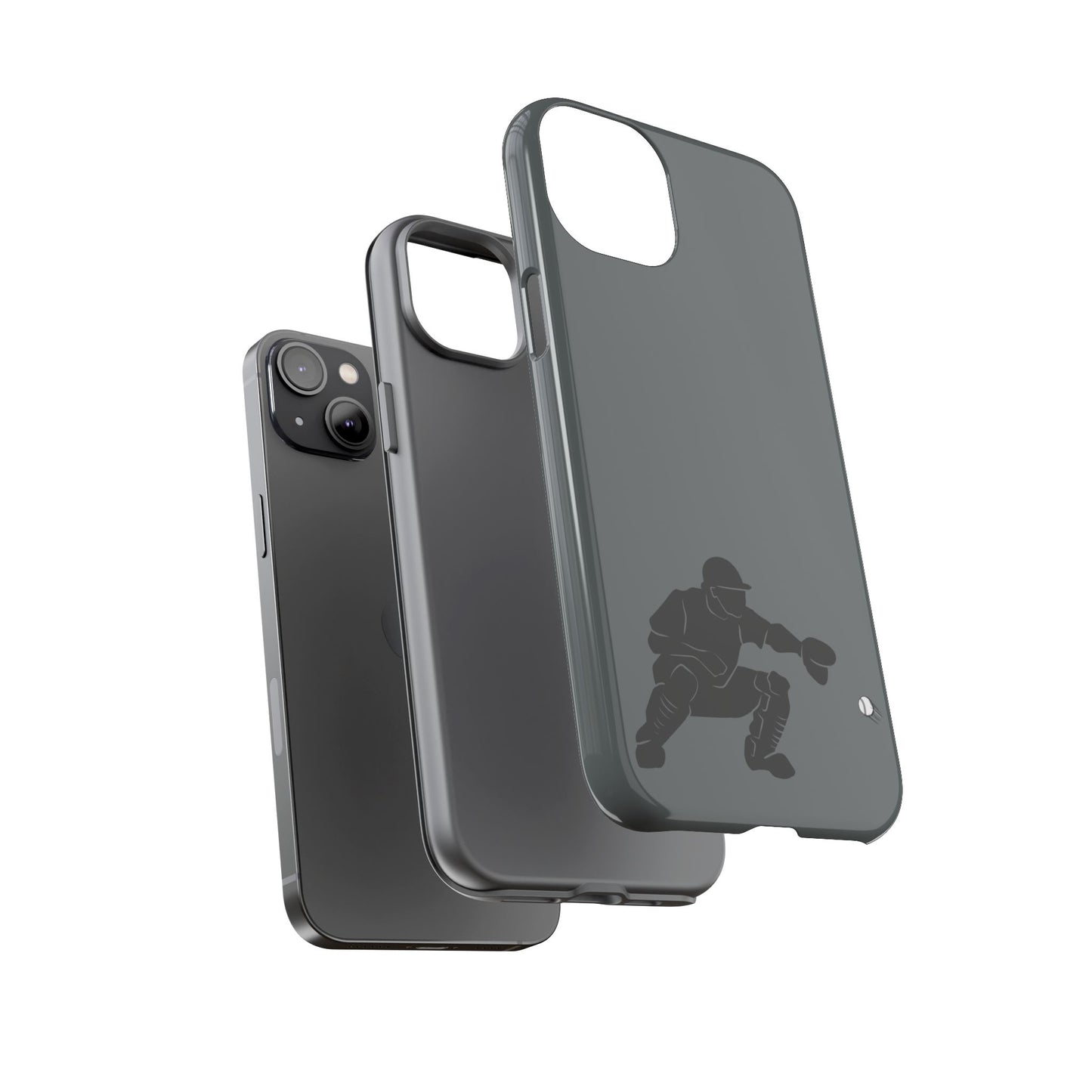Baseball Catcher Phone Case, Sports Phone Accessory, Tough Cases, Gift for Athletes, Sports Fan Merchandise, Unique Design - TRV