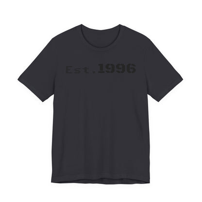 Established 1996 Unisex T-Shirt, Vintage Year Tee, Birth Year Gift, Casual Fashion, Personalized Graphic Tee - TRV
