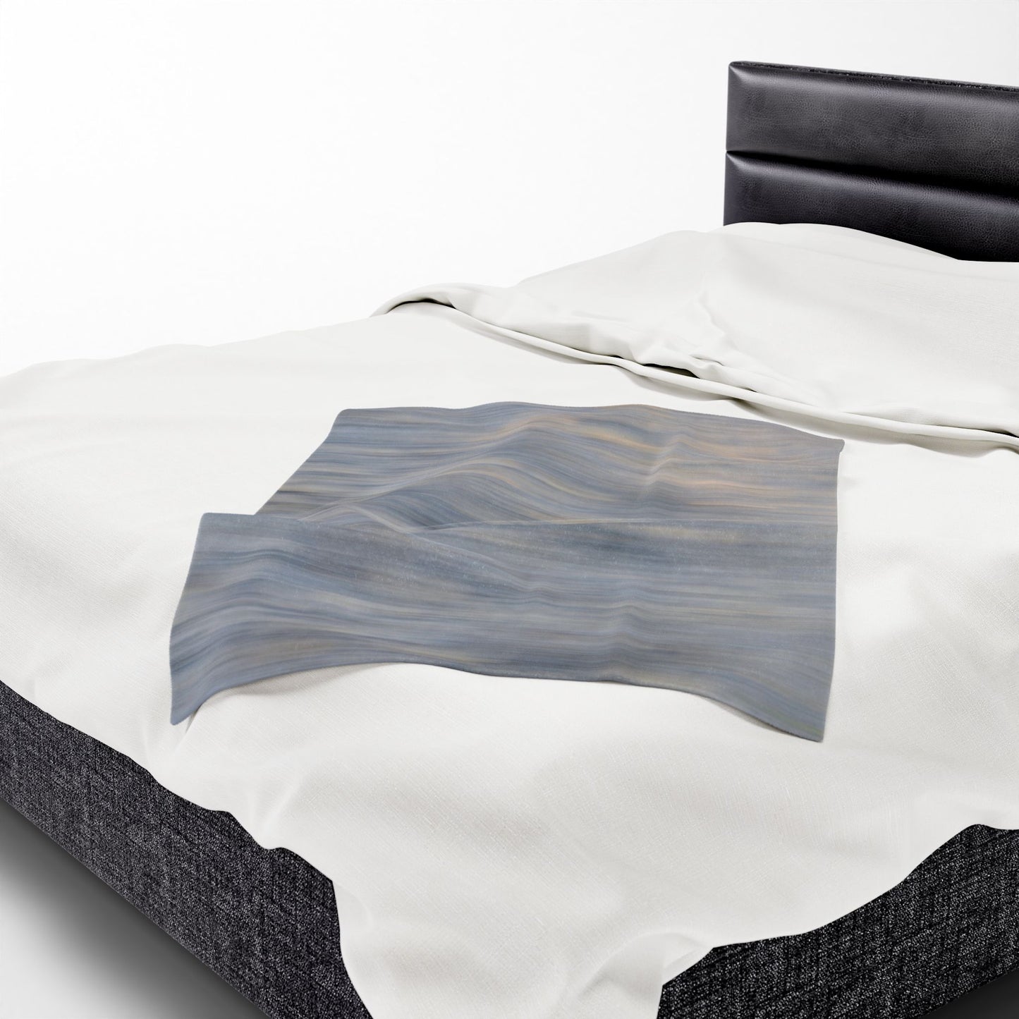 Cozy Velveteen Plush Blanket - Soft Textured Throw for Relaxation & Comfort - TRV