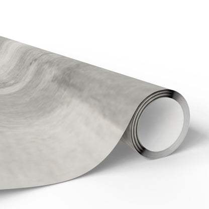 Gray marble wrapping paper roll with watercolor design, ideal for wedding, birthday, and minimalist gift packaging by Printify