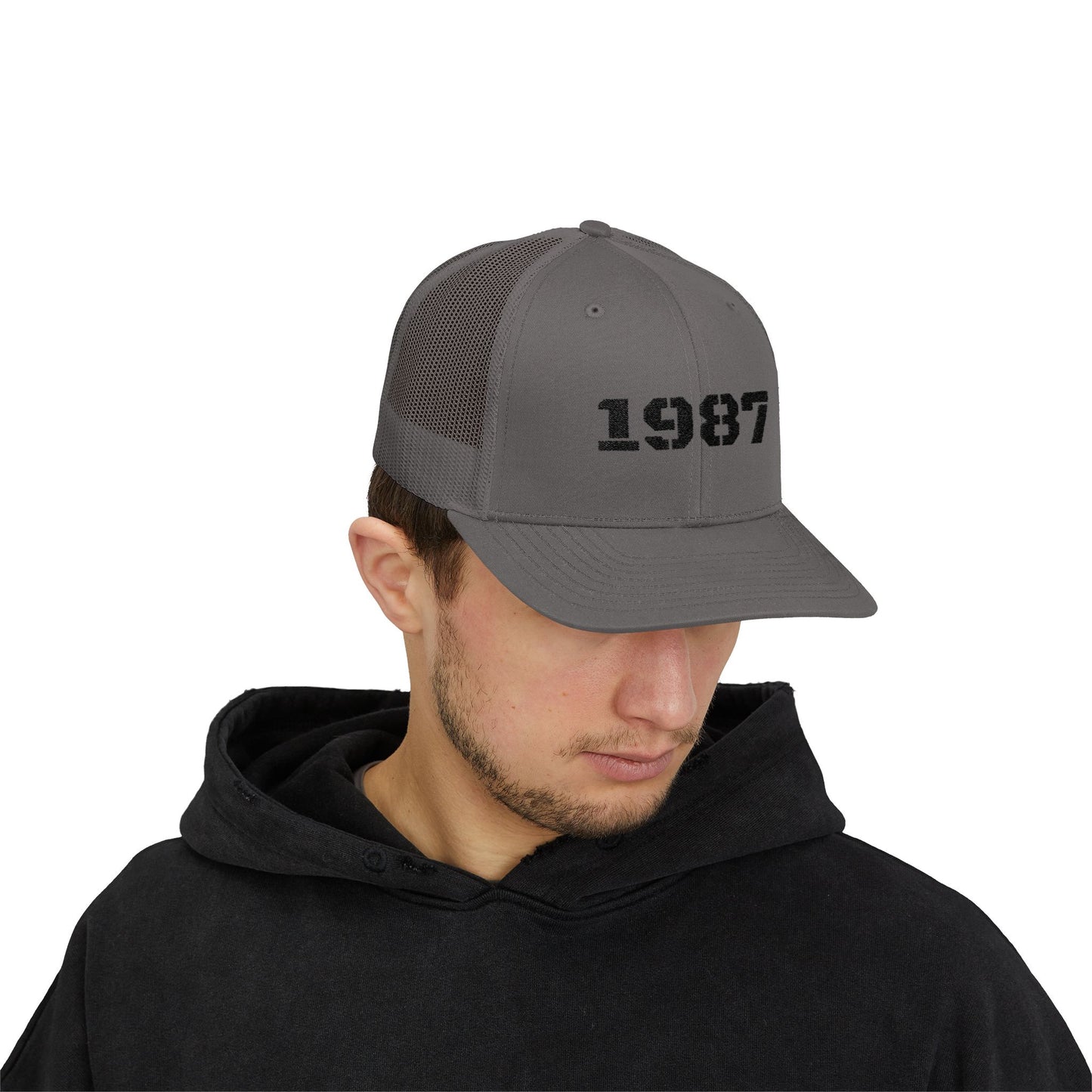 Vintage 1987 Snapback Trucker Cap | Retro Cap for Men & Women | Perfect Gift for Birthdays, Anniversaries, Casual Wear - TRV
