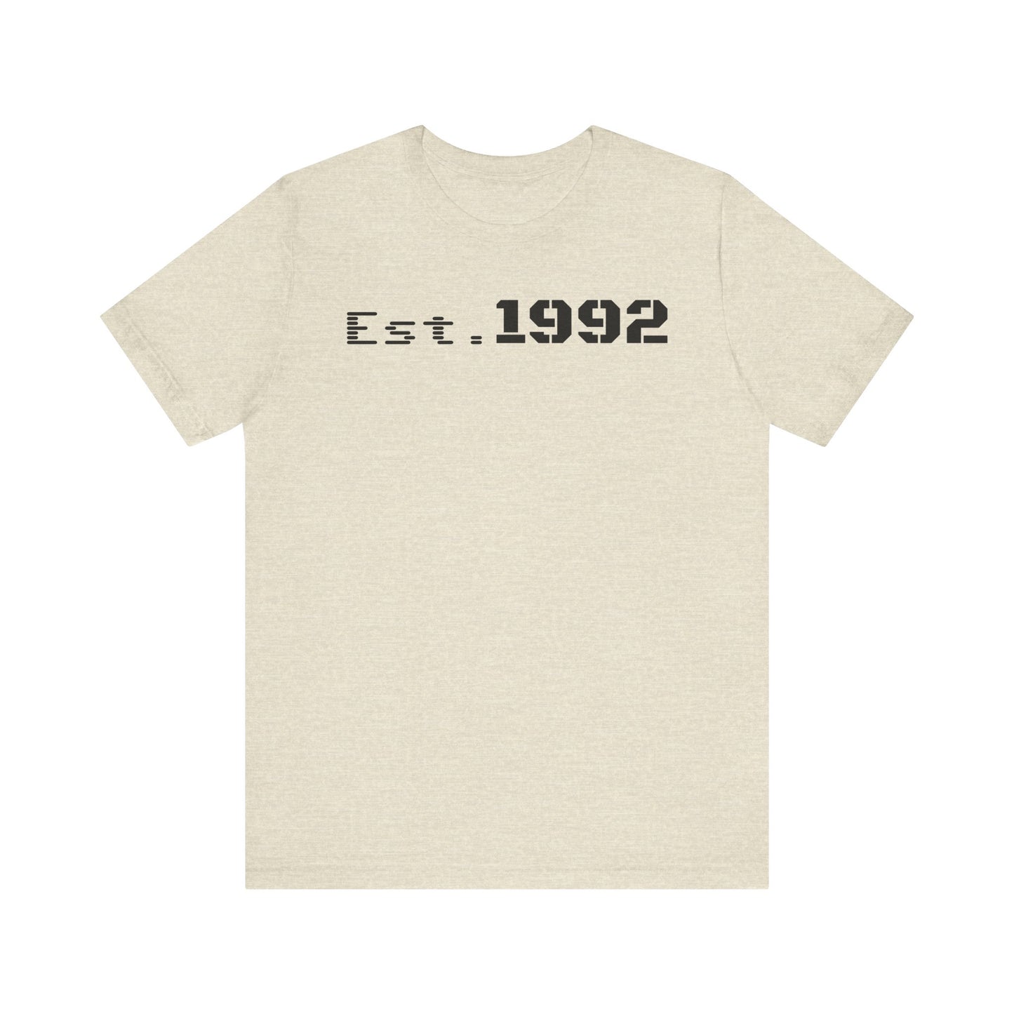 Est. 1992 Unisex Jersey Tee - Retro Birthday Gift, Casual Wear, Cool Vintage T-Shirt, Gift for Him, Gift for Her - TRV