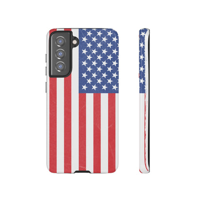 Patriotic Phone Case - Tough Cases for Veterans, USA Lovers, Independence Day, Memorial Day, Flag Design - TRV