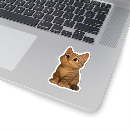 Adorable Cat Kiss-Cut Stickers | Cute Animal Decor, Laptop Stickers, Gift for Cat Lovers, Scrapbooking, Fun Aesthetic