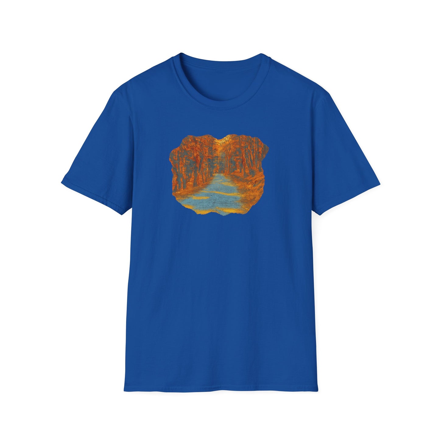 Autumn Pathway Unisex Softstyle T-Shirt, Cozy Fall Shirt, Nature Lover Tee, Scenic Route Top, Gift for Hikers, Casual Wear, Outdoor [...]