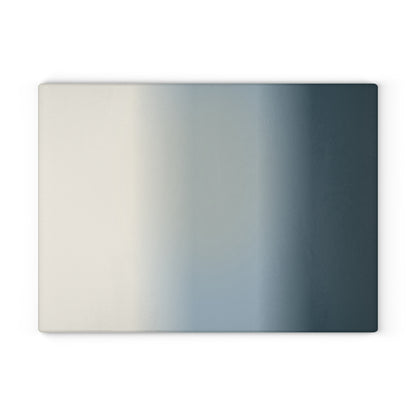 Neutral Gradient Ombre Glass Cutting Board | Blue Gray Kitchen Countertop