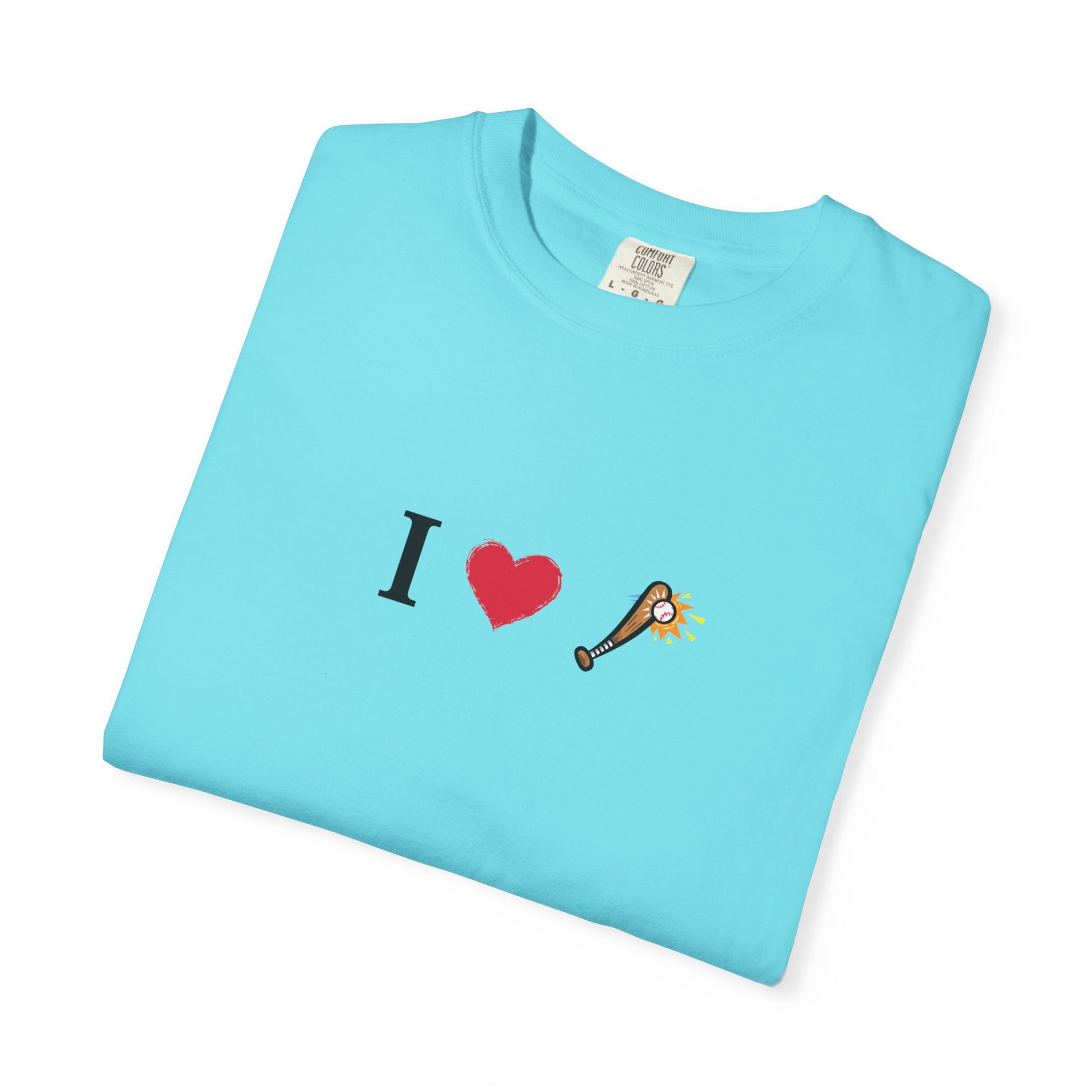 I Love Baseball  Unisex Tee, Gift for Couples, Cute Matching T-Shirts, Casual Everyday Wear, Anniversary Present, Love Shirt - TRV