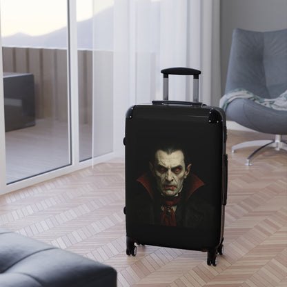 Vampire Portrait Carry-On Suitcase — Gothic Dracula Luggage for Halloween Travel