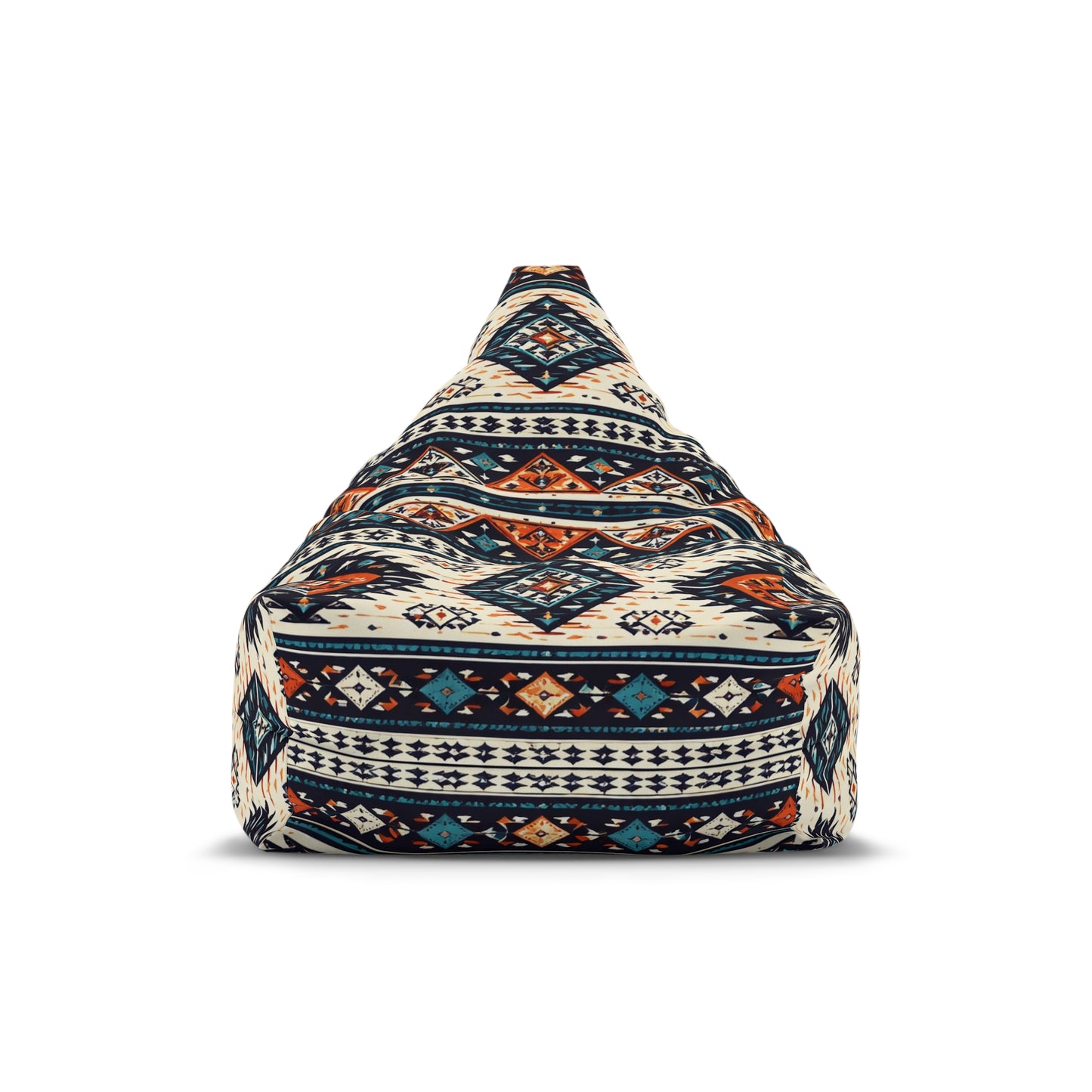 Southwestern Aztec Pattern Bean Bag Chair Cover | Tribal Geometric Boho