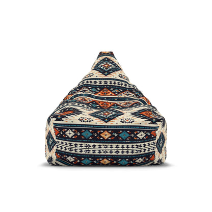 Southwestern Aztec Pattern Bean Bag Chair Cover | Tribal Geometric Boho