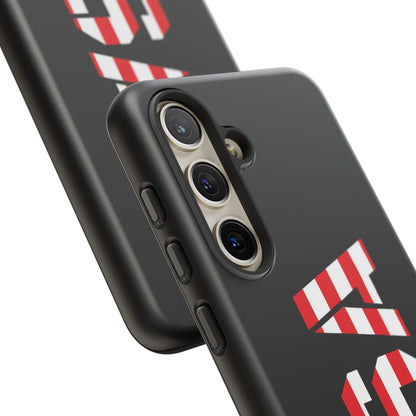American flag phone case by Printify, durable protective phone case featuring patriotic patriotic design with stars and stripes.
