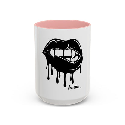 Vampire Lip Accent Coffee Mug - 11oz & 15oz - Unique Halloween Gift - TRV