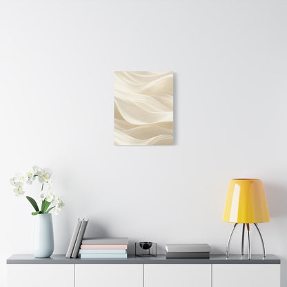 Neutral Abstract Wave Art Matte Canvas