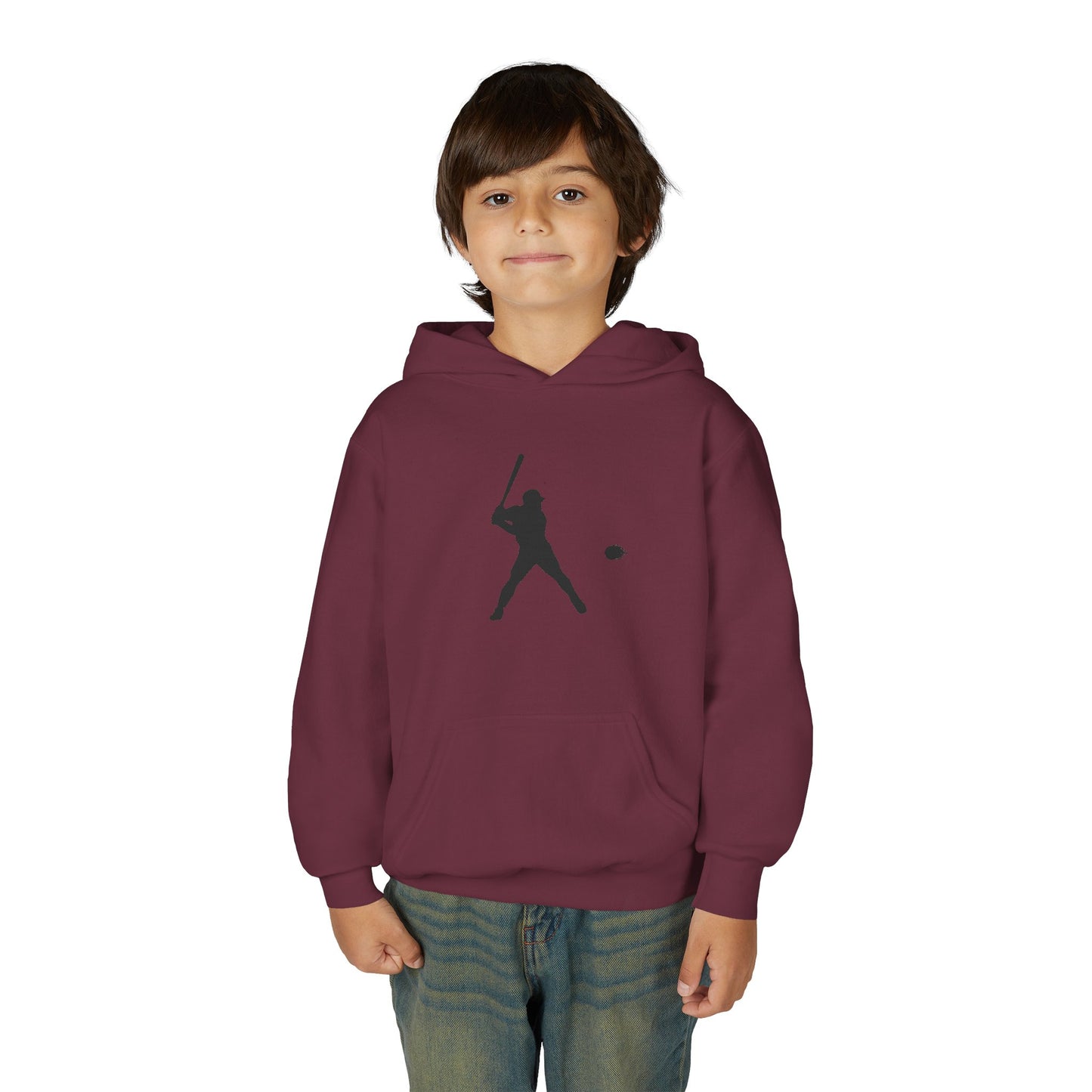 Baseball Themed Youth Hoodie, Sports Sweatshirt, Kids Gift, Youth Apparel, Baseball Fan Gear, Athletic Hoodie