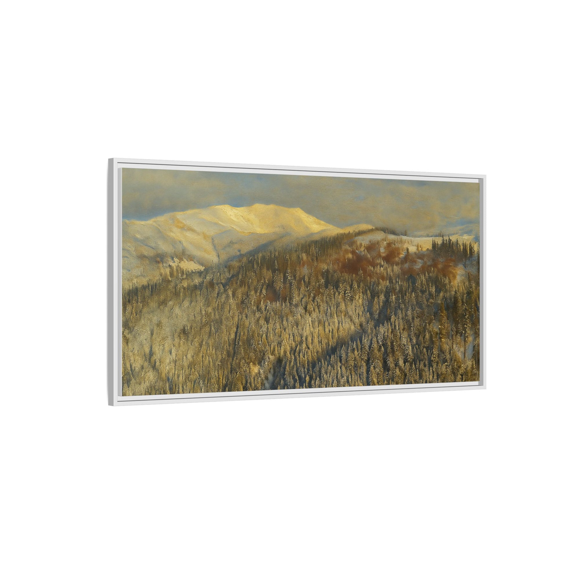 Framed Mountain Canvas Art, Perfect for Home Decor, Nature Wall Art, Gift for Nature Lovers, Cozy Atmosphere - TRV