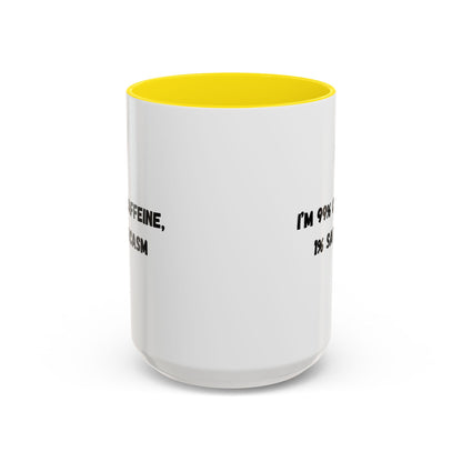 Sarcastic Coffee Mug - Funny Gift for Coffee Lovers, Black and White Accent Mug, Gift for Birthdays, Office Humor, Caffeine Enthusiasts