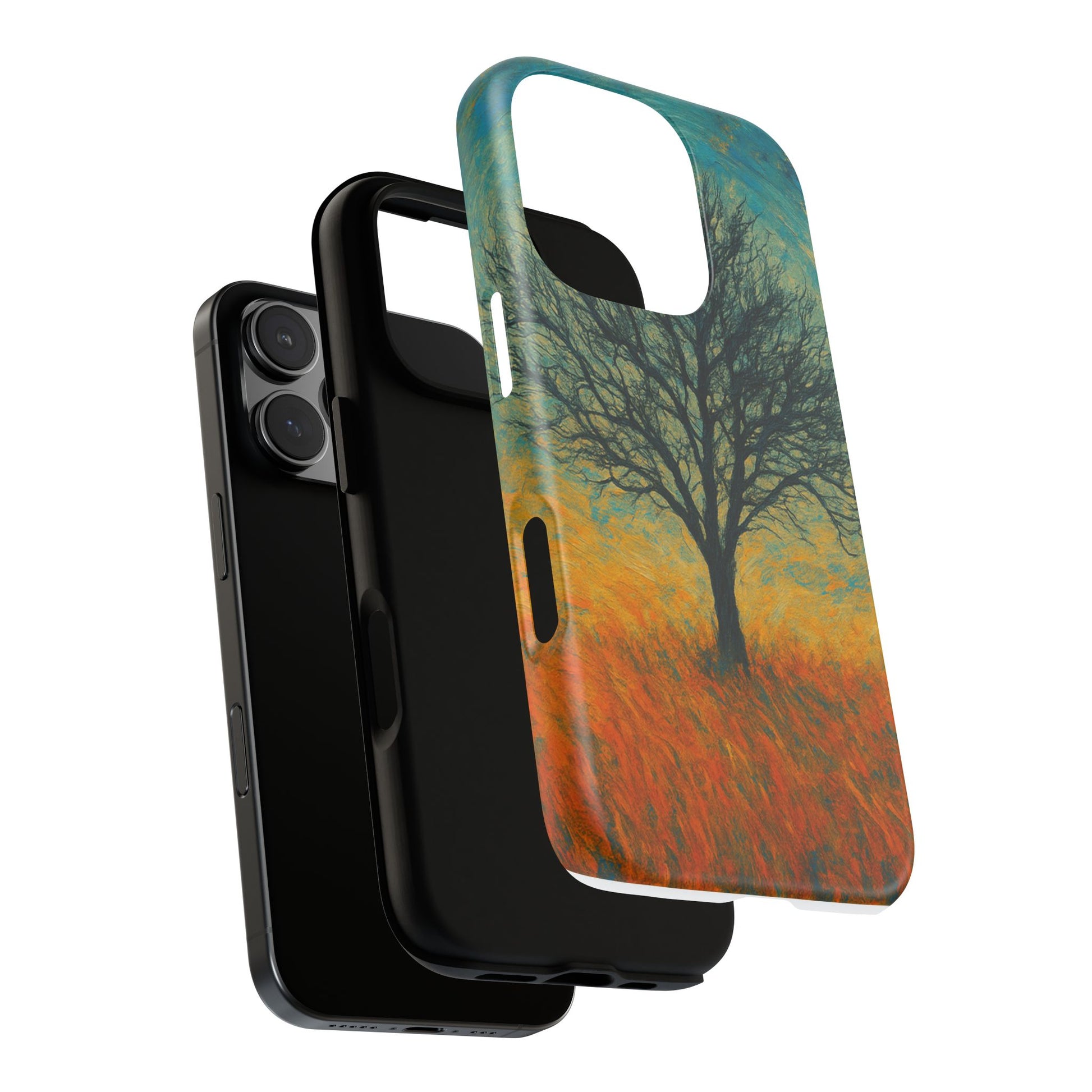 Artistic Phone Case with Tree Design, Nature Lover Gift, Unique Phone Cover, Holiday Present, Eco-friendly Tech Accessories - TRV