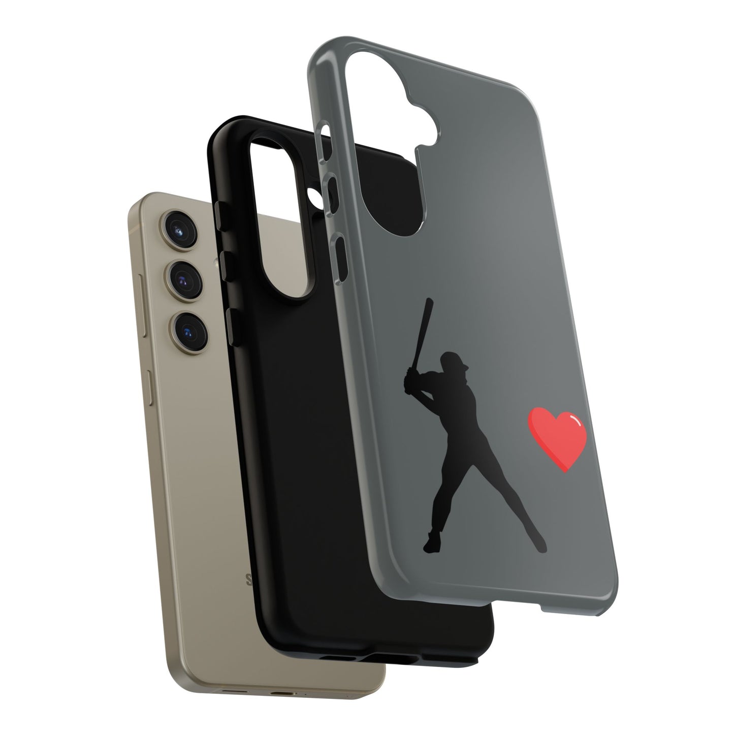 Printify Baseball Love phone case featuring sports-themed design, durable protective cover for iPhone and Android devices.
