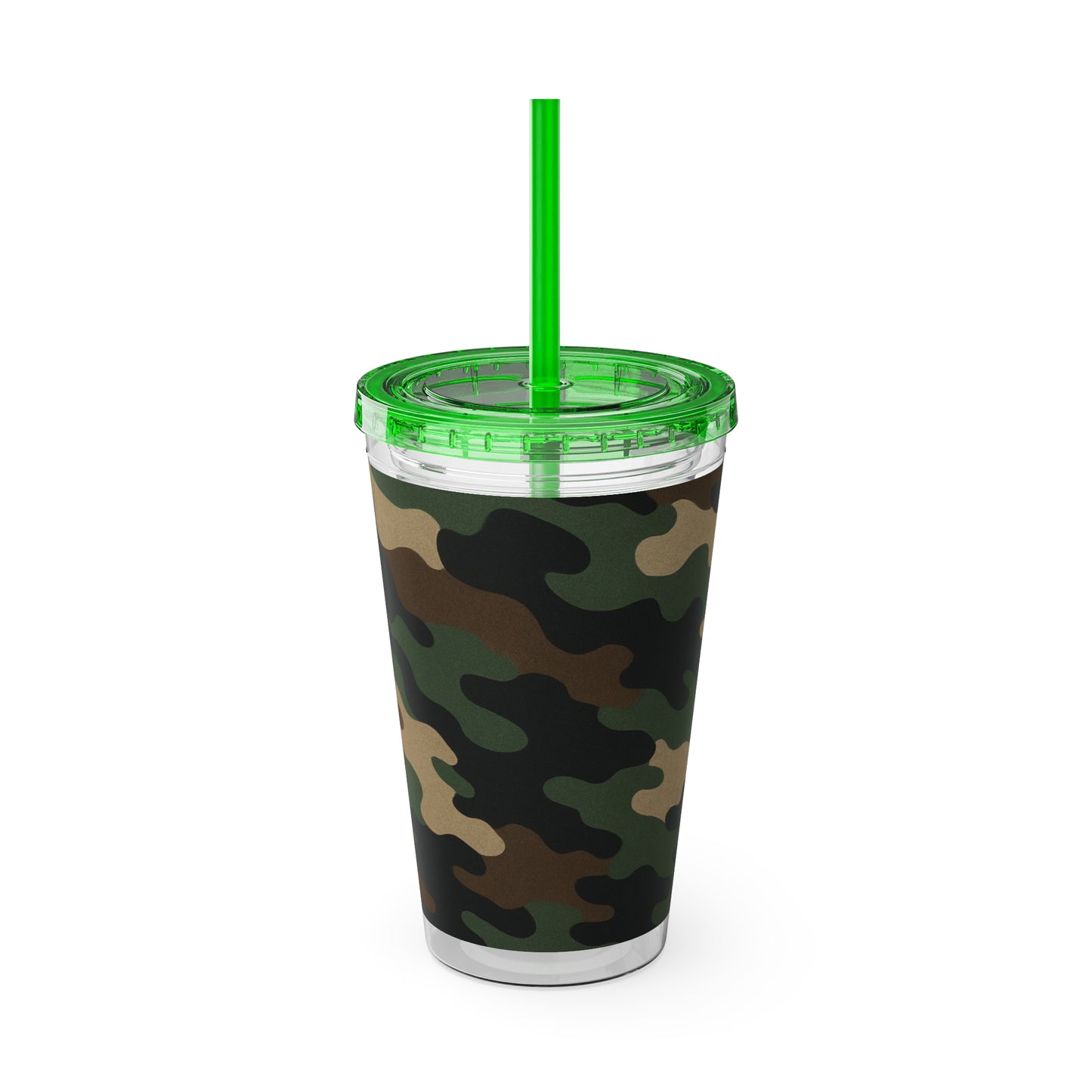 Stylish Camo Tumbler, 16oz Cup with Straw, Perfect for Outdoor Adventures, Gifts for Him, Travel Mug, Eco-friendly Drinkware, Camping - TRV