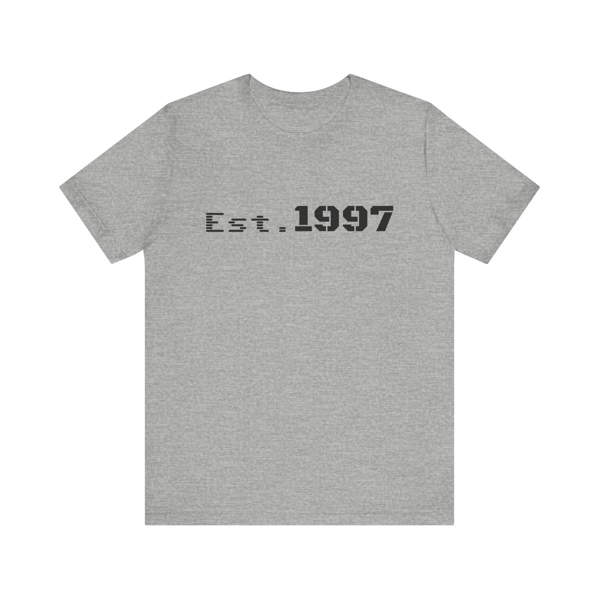 Vintage 1997 Established T-Shirt by Printify featuring a classic design and bold "Est. 1997" print on soft cotton fabric.