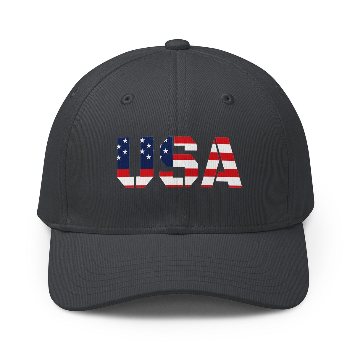 USA Flag Baseball Cap — Patriotic American Dad Hat (Adidas-Inspired)