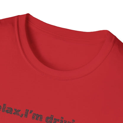 Relaxed UFO Driver T-Shirt, Funny Shirt, Unisex Graphic Tee, Gift for Space Lovers, Casual Wear, Alien Theme Humor