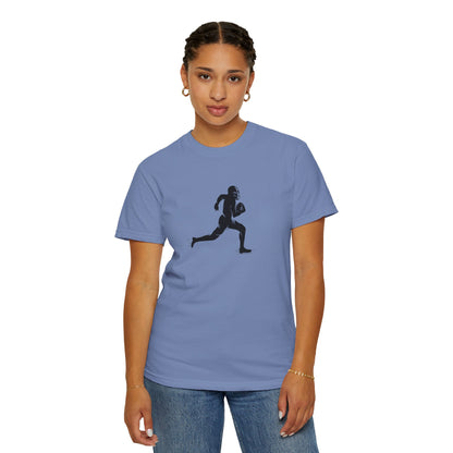 Football Player Graphic Unisex T-Shirt, Casual Sports Tee, Gift for Athletes, Workout Shirt, Everyday Wear, Unique Running Apparel