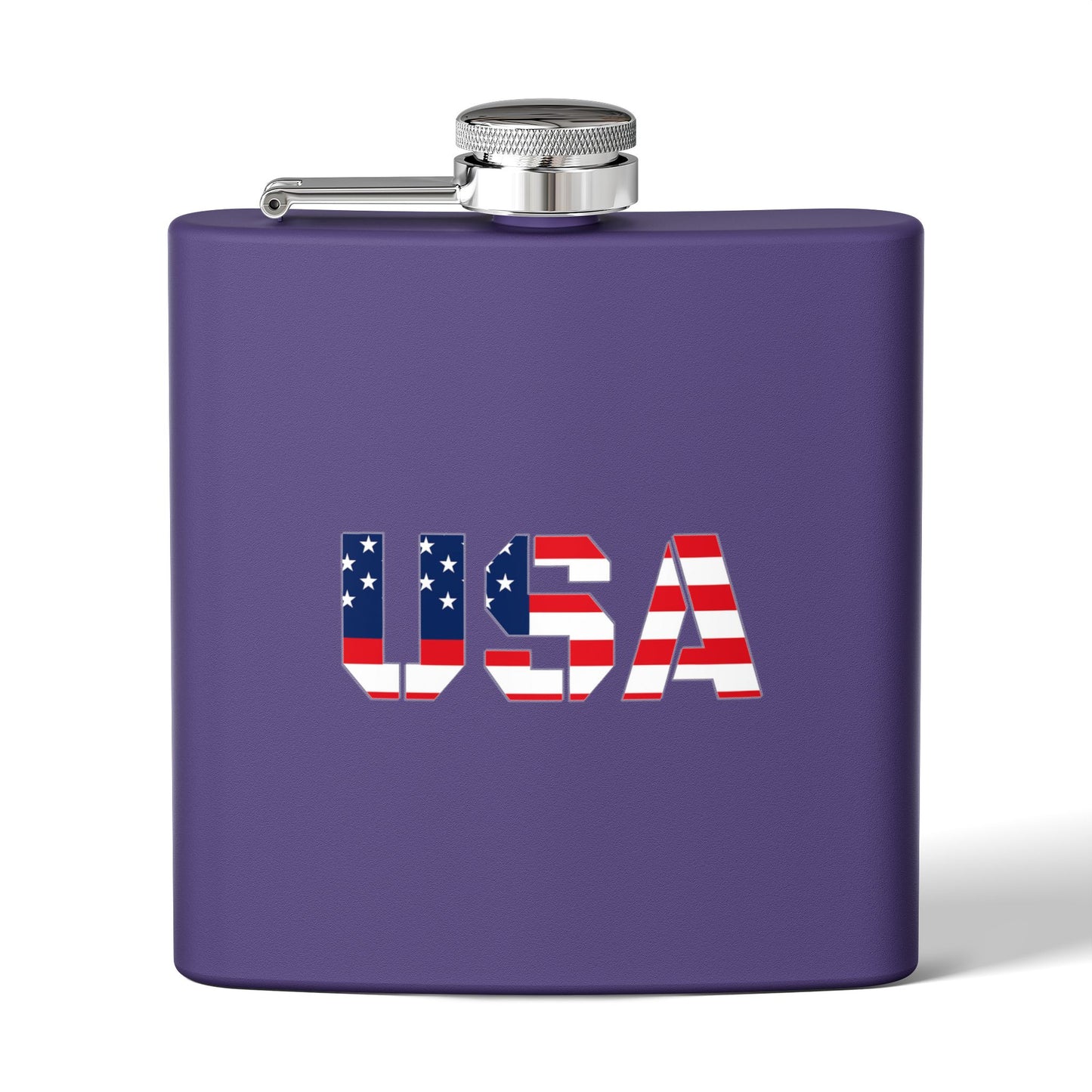 Patriotic Stainless Steel Flask | USA Flag Design | Perfect for Gifts, Tailgating, Camping, BBQs, and Celebrations