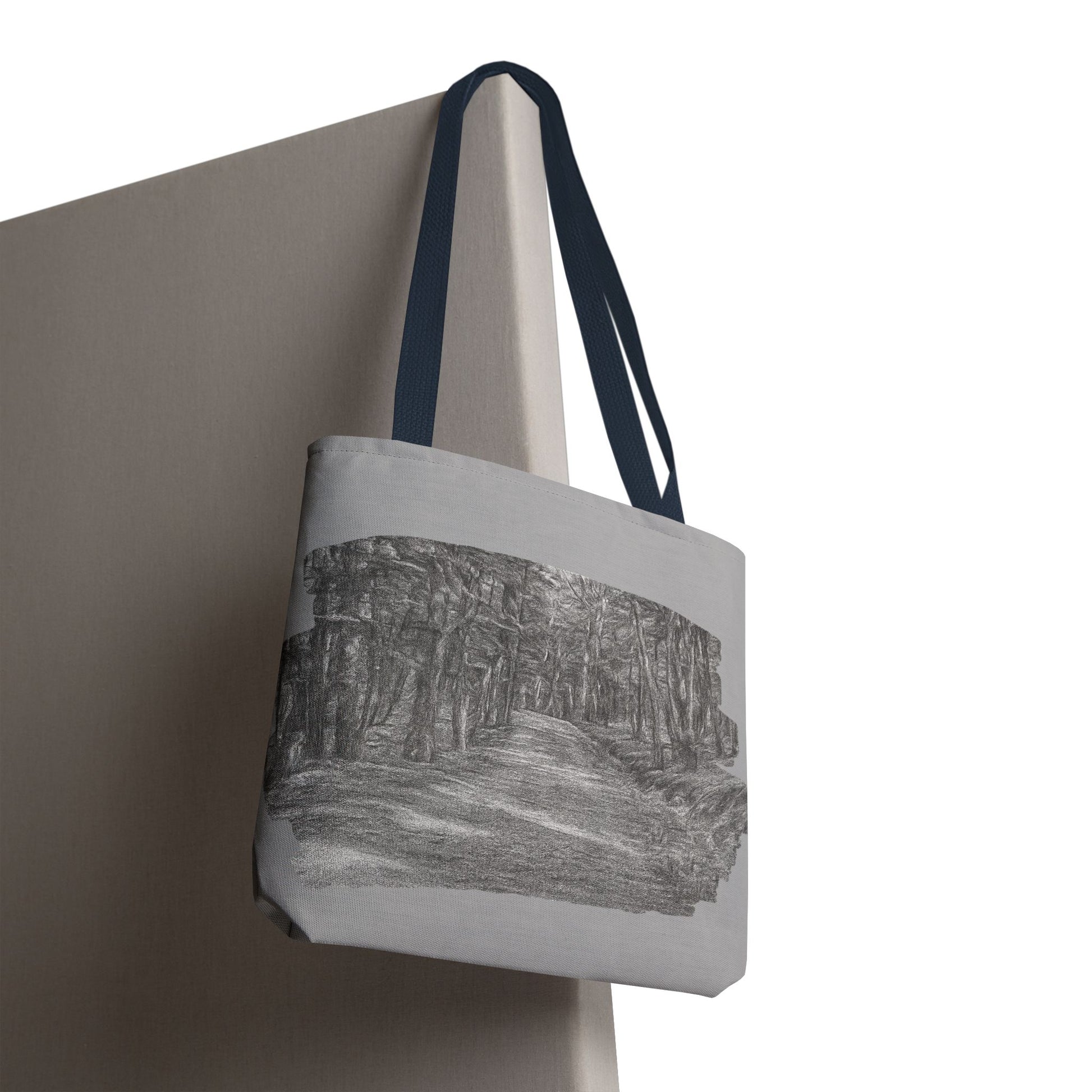 Scenic Path Tote Bag, Reversible Tote, Eco-Friendly Shopper, Outdoor Adventure Bag, Gift for Nature Lovers, Stylish Carryall - TRV