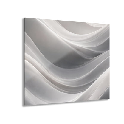 Abstract White Wave Acrylic Print | Wall Art