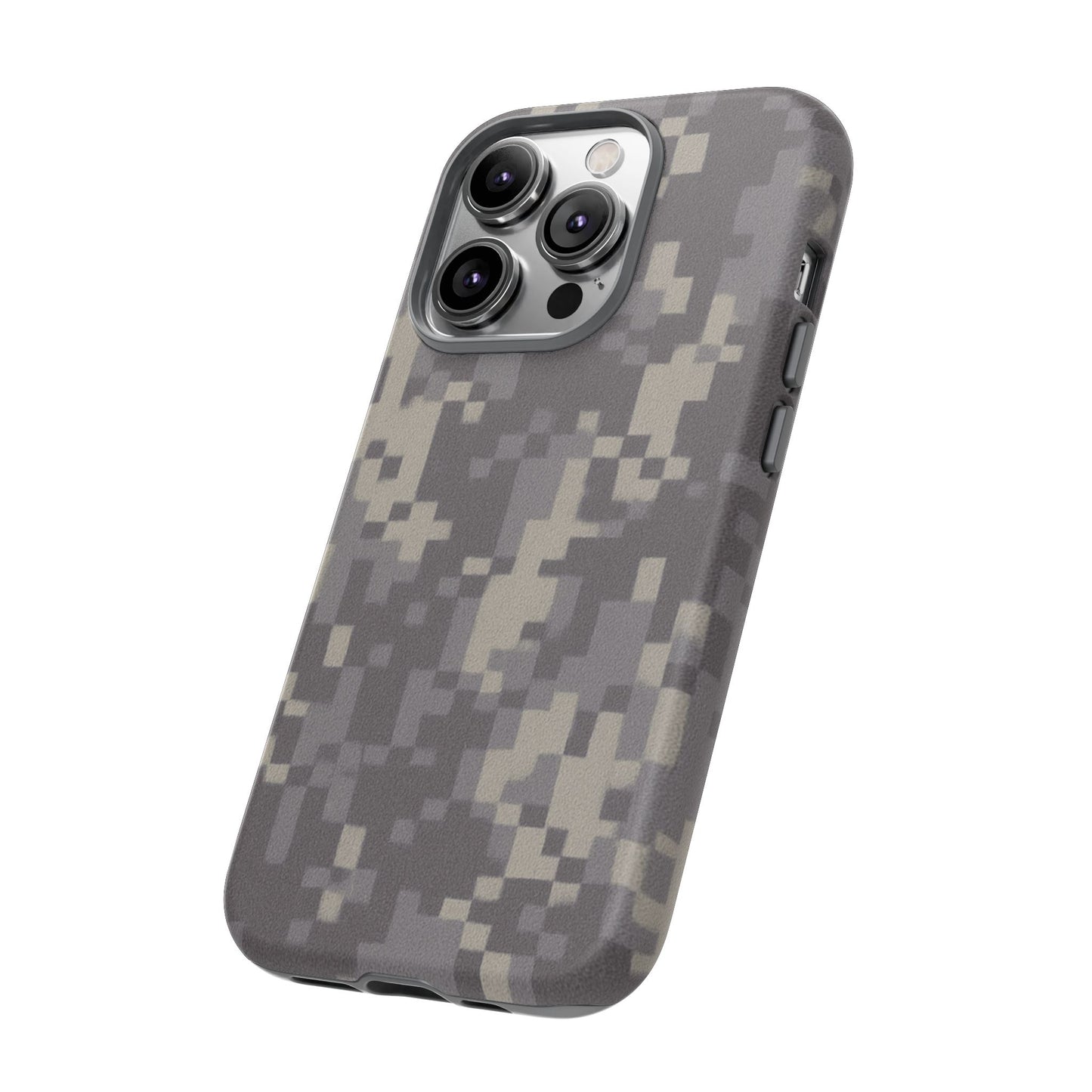 Rugged digital camouflage phone case by Printify, protective cover with tough, durable design for smartphones.