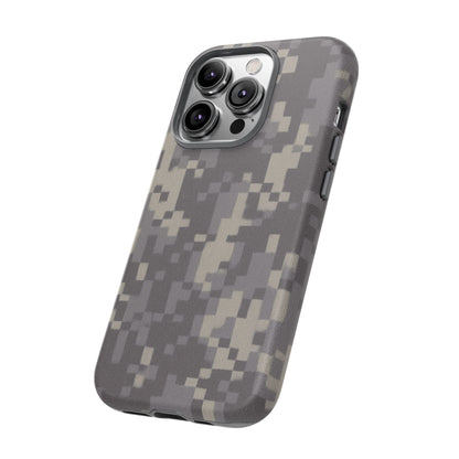 Rugged digital camouflage phone case by Printify, protective cover with tough, durable design for smartphones.