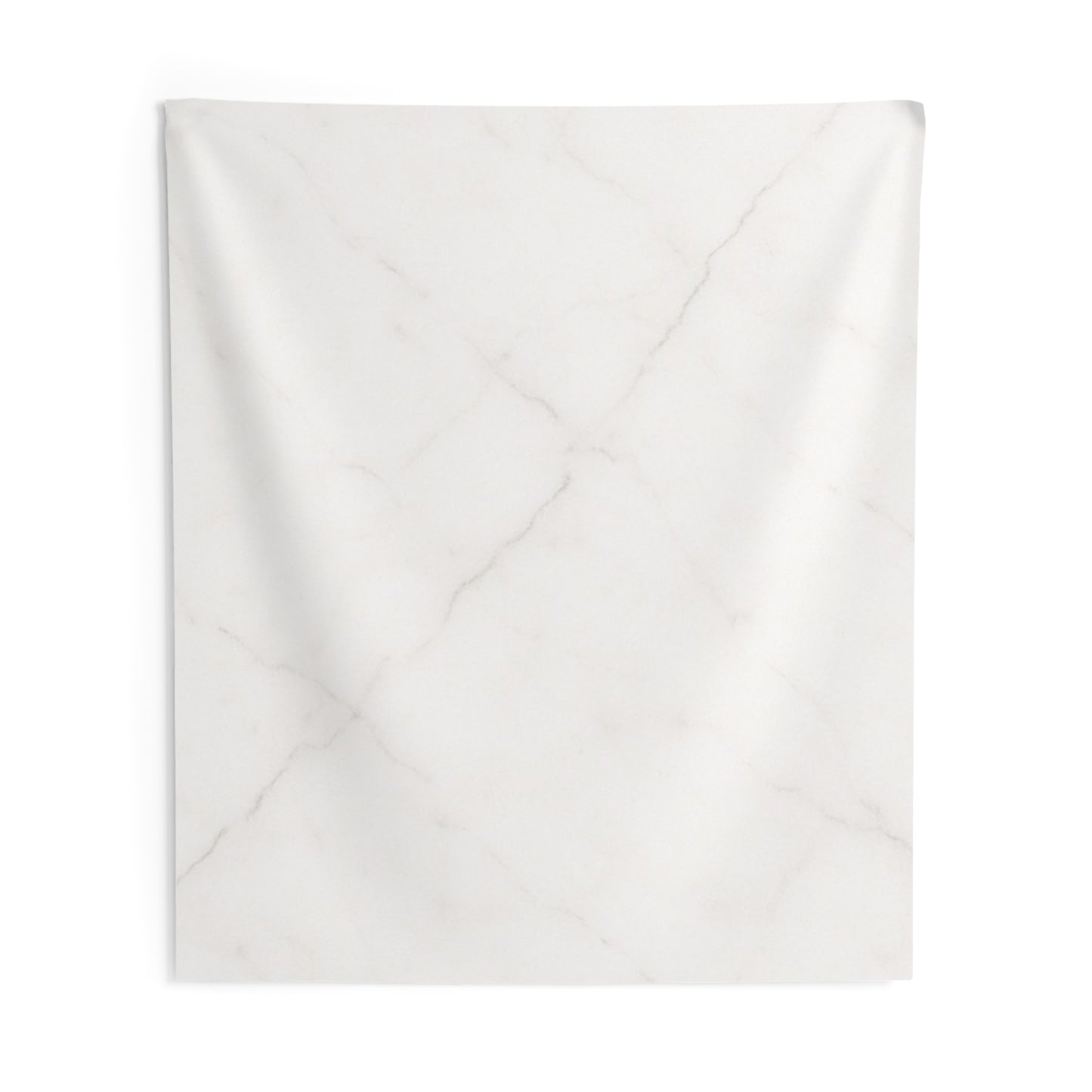 Marble Texture Wall Tapestry — Minimal White Marble Print Indoor Decor