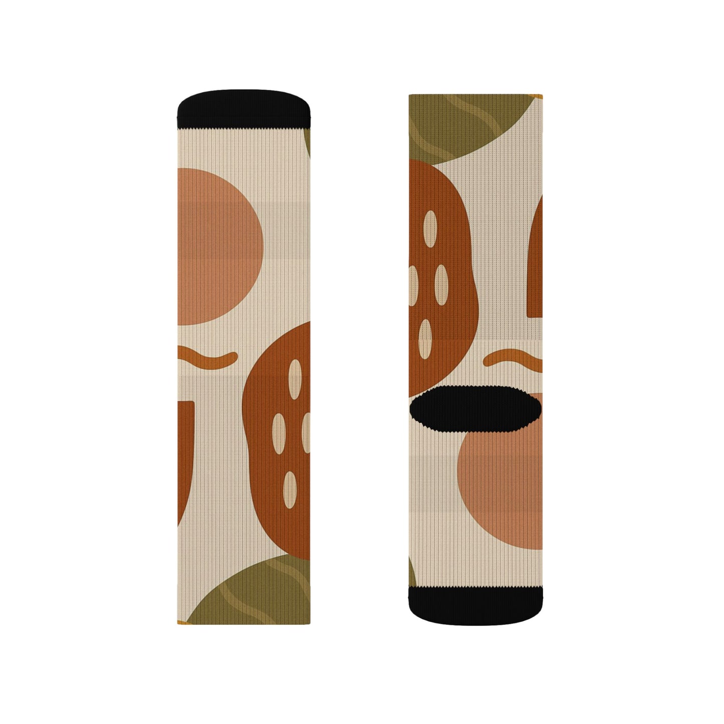 Abstract Floral Pattern Socks | Sublimation Crew Socks