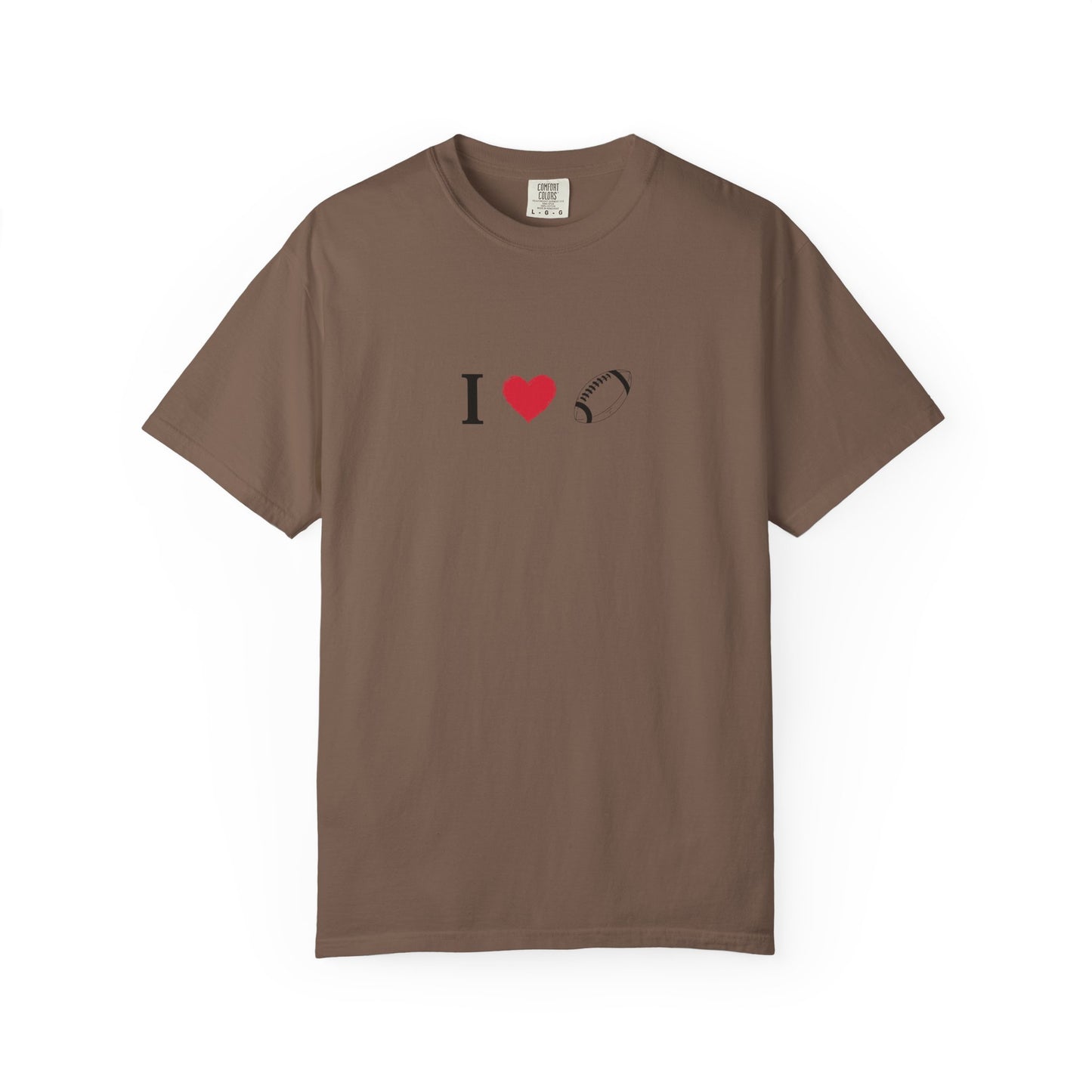 I Love Football T-Shirt - Unisex Cotton Tee, Fun Gift for Friends, Casual Style, Birthday Present, Summer Apparel - TRV