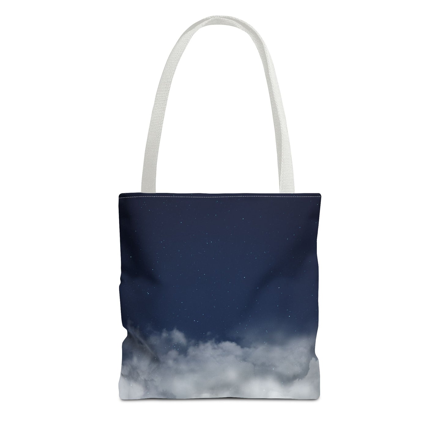 Night Sky Clouds Tote Bag | Starry Navy Ombre - TRV