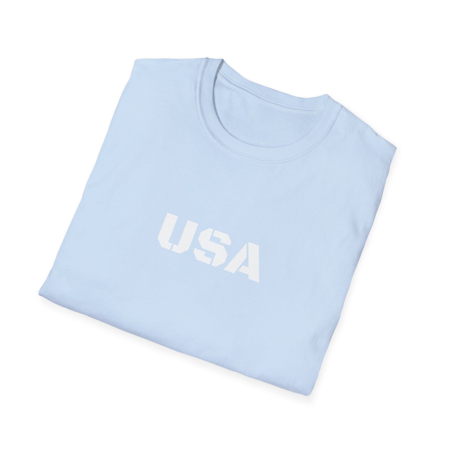 USA Unisex Softstyle T-Shirt, Casual Tee, Patriotic Apparel, Independence Day Gift, Everyday Wear, Comfortable Fashion