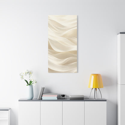 Neutral Abstract Wave Art Matte Canvas