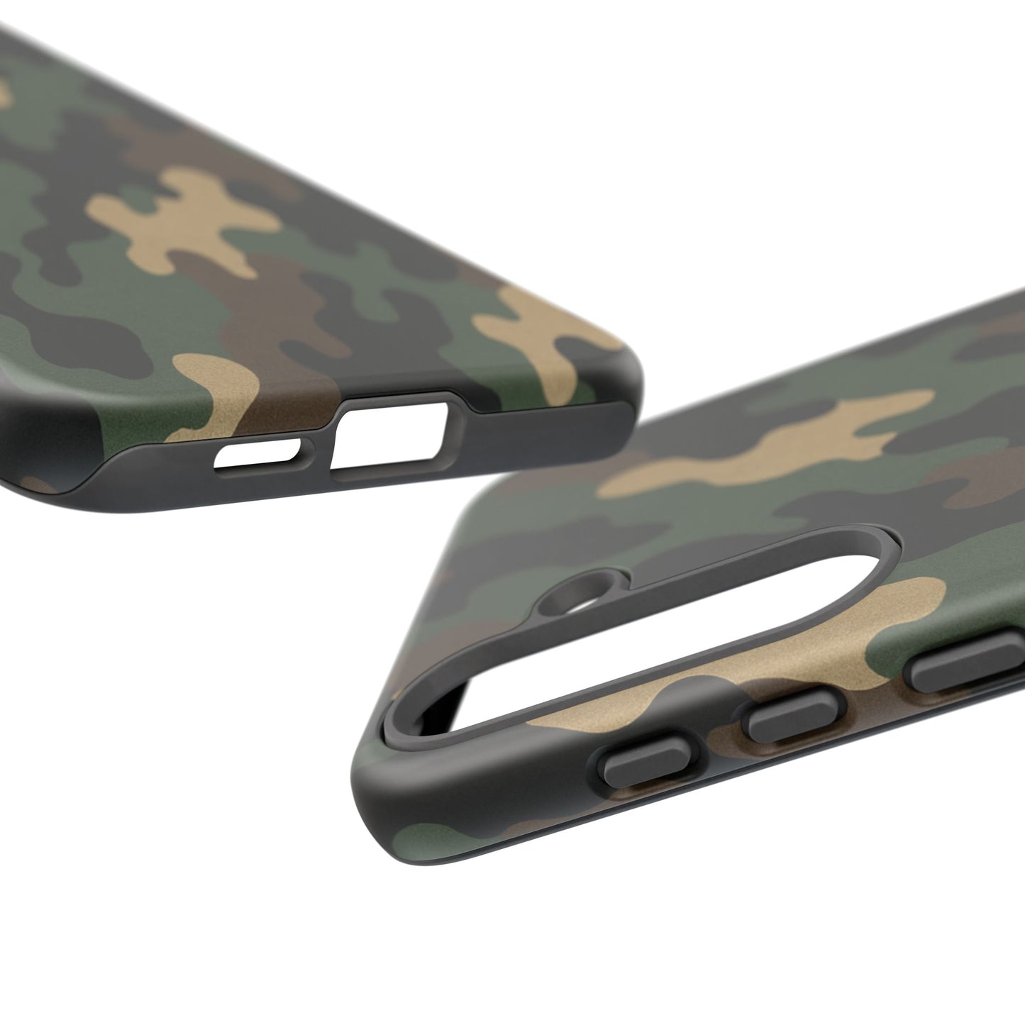 Camouflage tough phone case by Printify featuring rugged camo design and durable protective material for smartphones.