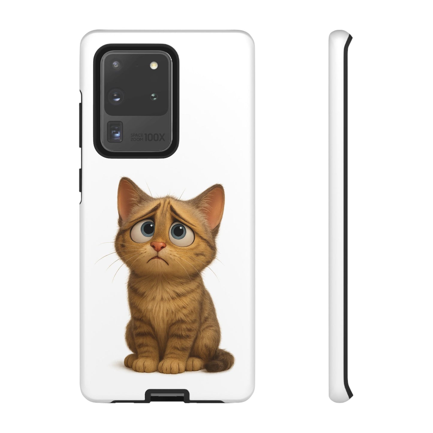 Cute Cat Phone Case, Funny Kitty Case, Animal Lover Gift, Cat Lover Accessory, Unique Cat Design Case, Pet Mom Gift - TRV