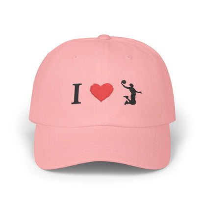 I Love Basketball Dad Cap, Casual Hat for Dads, Gift for Father's Day, Sports Lover Cap, Family Outing Accessory, Everyday Wear - TRV